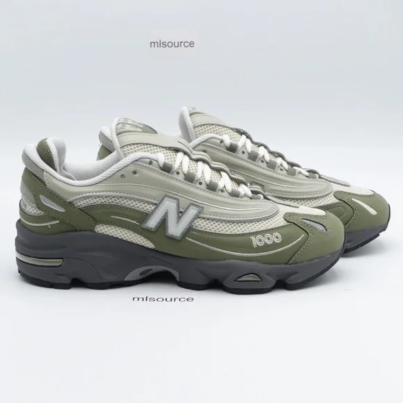 NEW New Balance 1000 Sneakers Men's M1000MEO Dark Olivine/Sea Salt - Picture 2 of 16